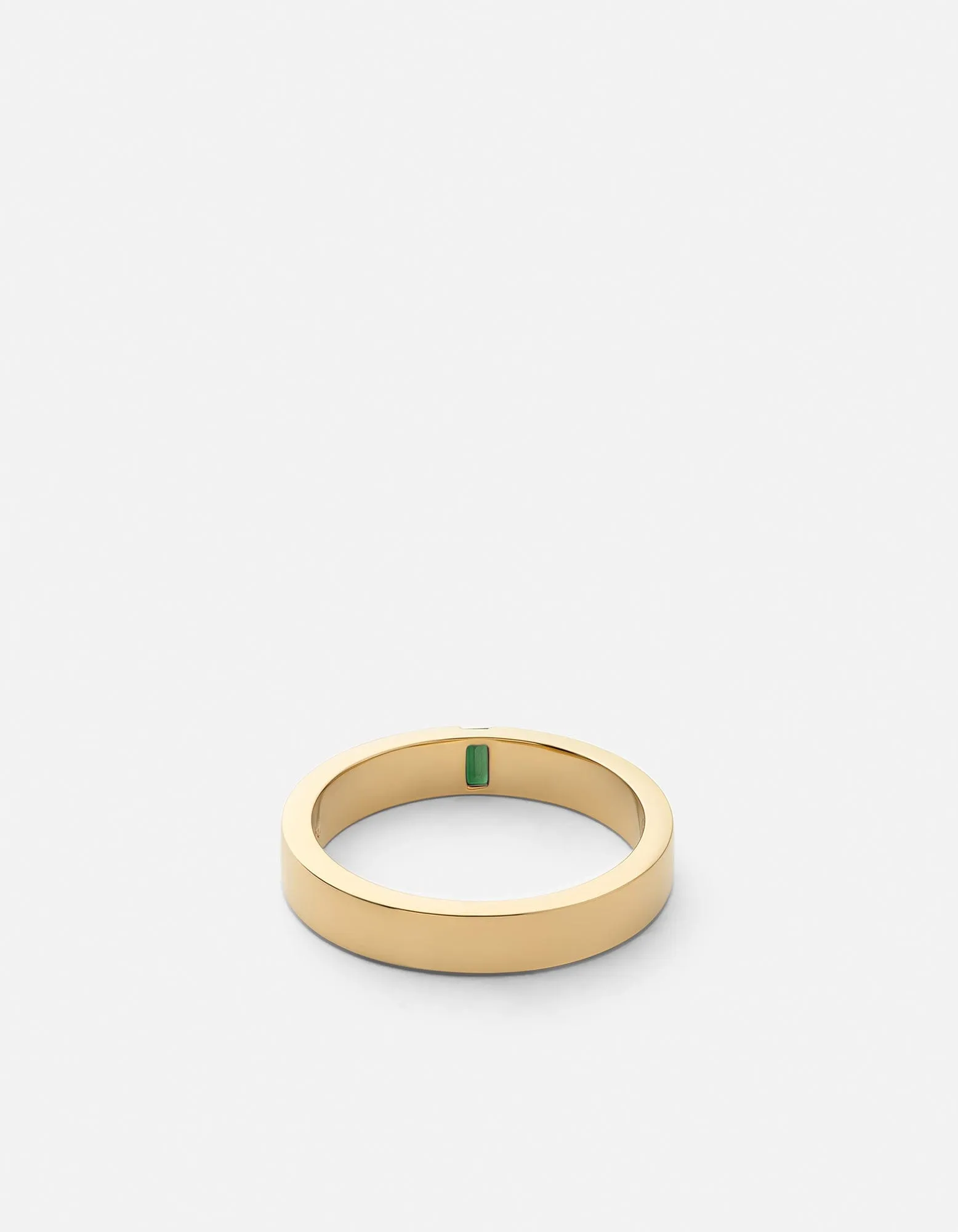 4mm Agate Band, Gold Vermeil w/Baguette sold by Miansai product image thumbnail 2