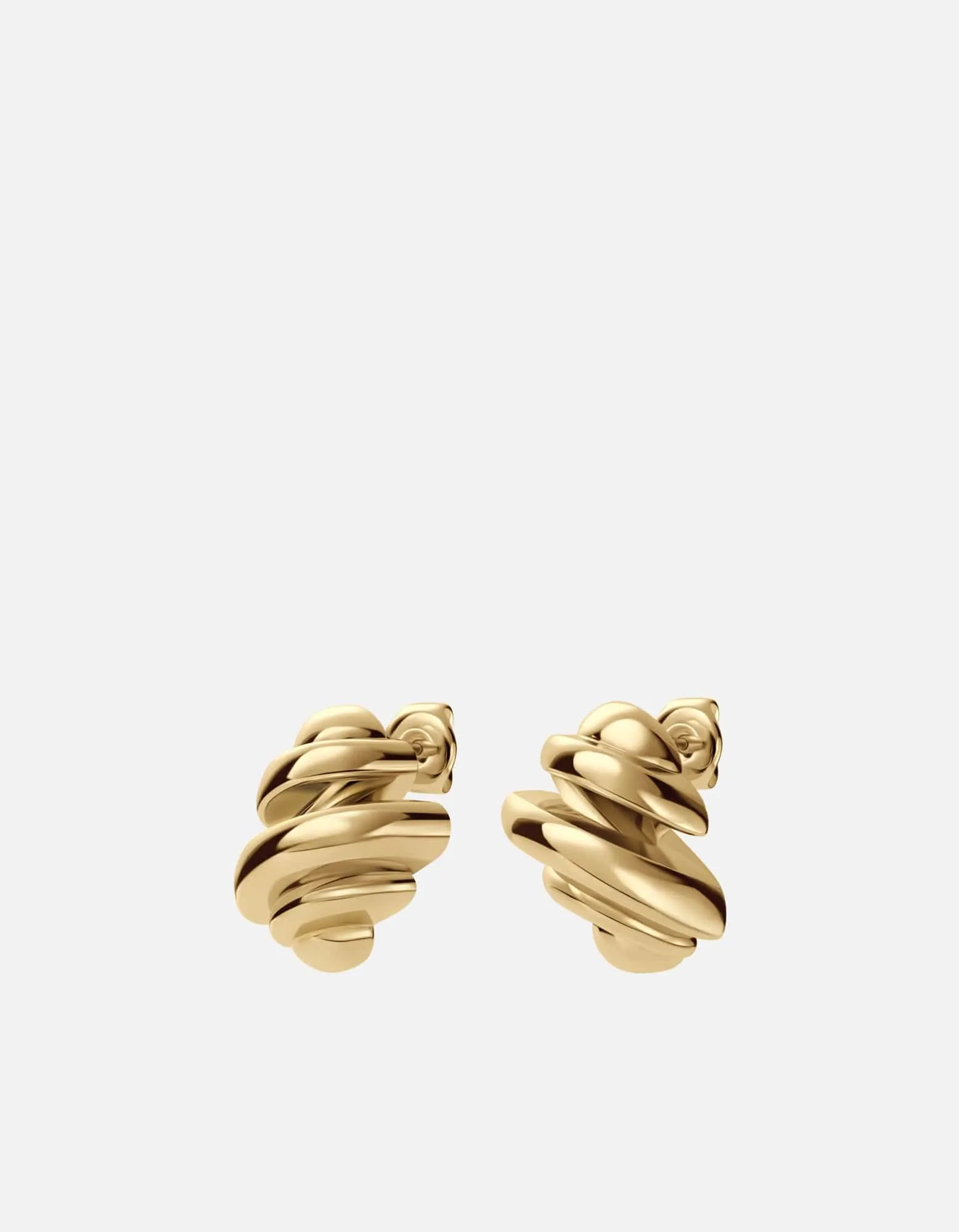 Croissant Earrings, Gold Plated sold by Miansai