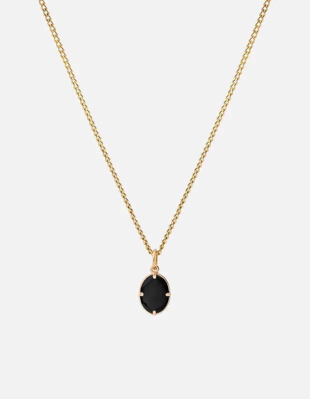 Portal Pendant Necklace, Gold/Black Vermeil sold by Miansai