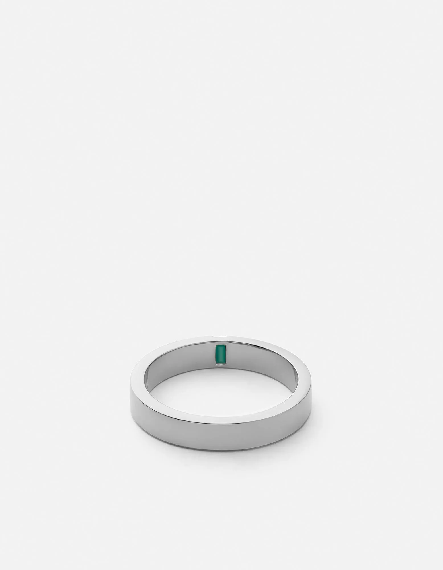 4mm Agate Band, Sterling Silver w/Baguette sold by Miansai product image thumbnail 2