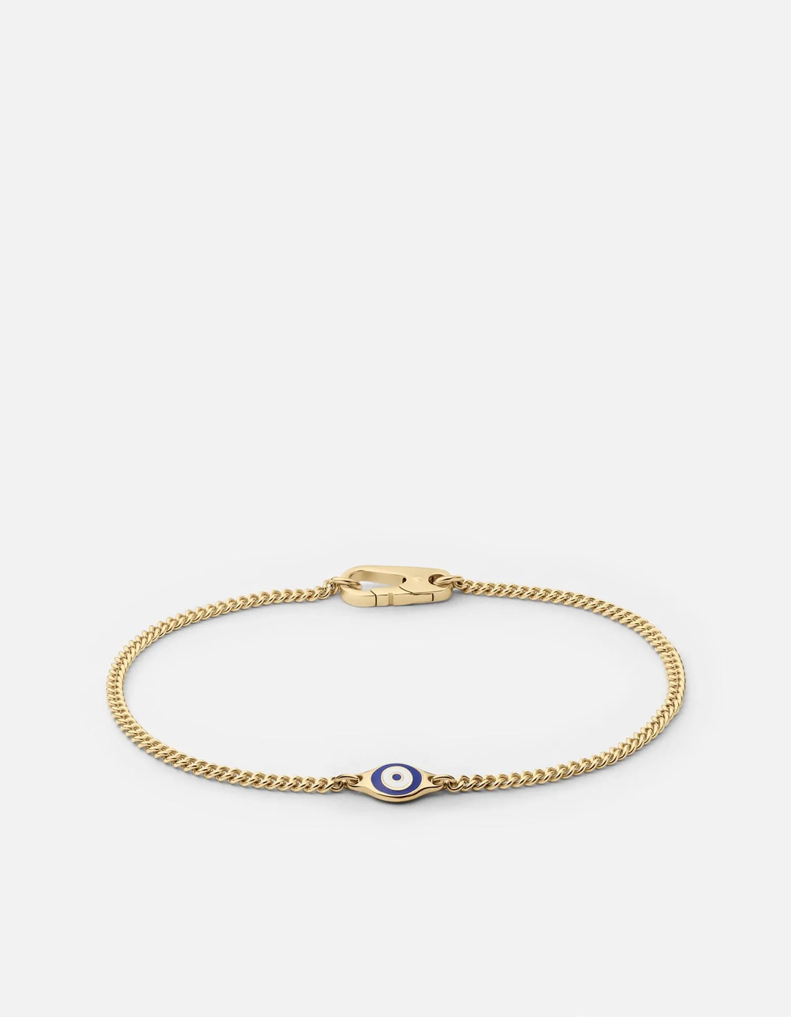 Single Blue Eye Bracelet, Gold Vermeil w/Enamel sold by Miansai