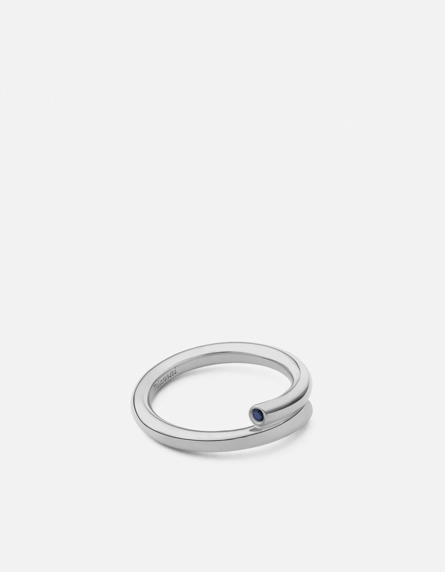 Emer Ring, Sterling Silver/Sapphire sold by Miansai product image thumbnail 2