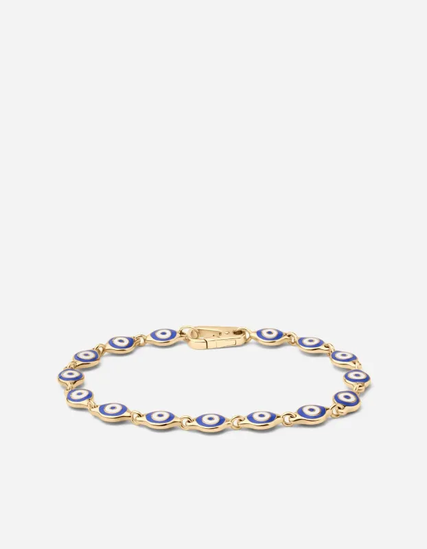 Blue Eye Bracelet, Gold Vermeil/Blue sold by Miansai