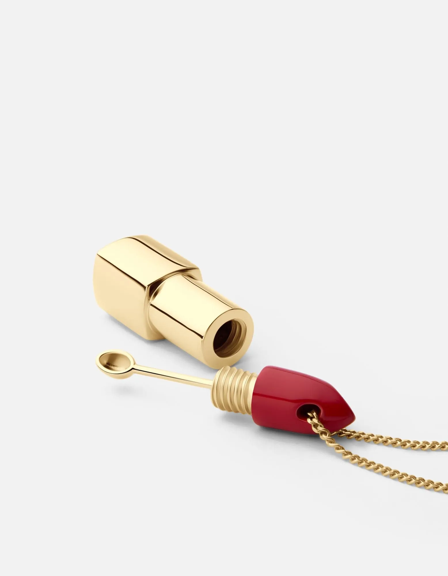 Lipstick Pendant Necklace, Gold Vermeil/Red sold by Miansai product image thumbnail 2