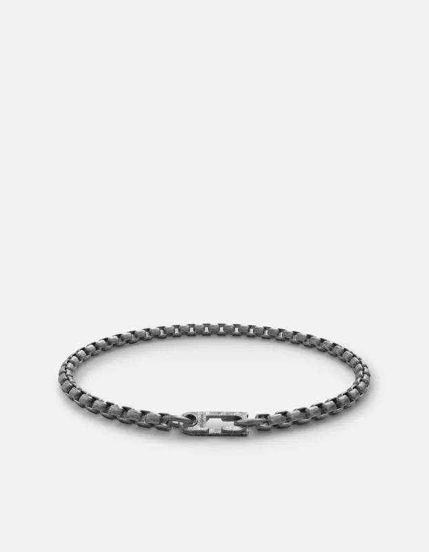 Annex Venetian Chain Bracelet, Oxidized Silver sold by Miansai