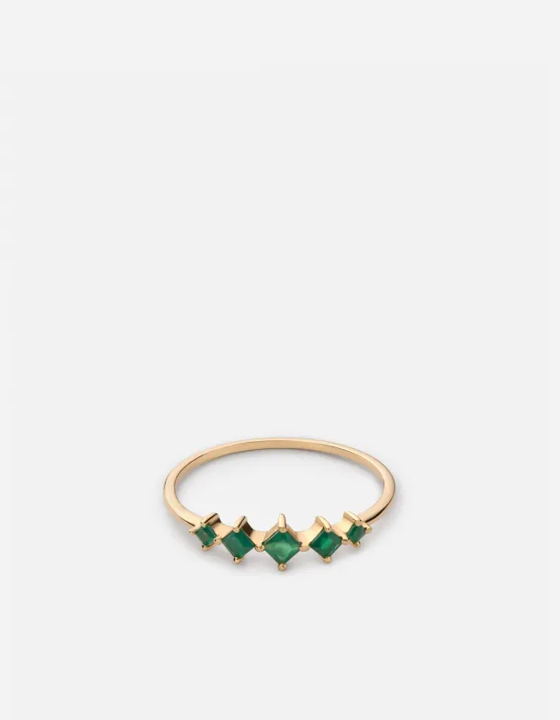 Echo Emerald Ring, 14k Gold sold by Miansai