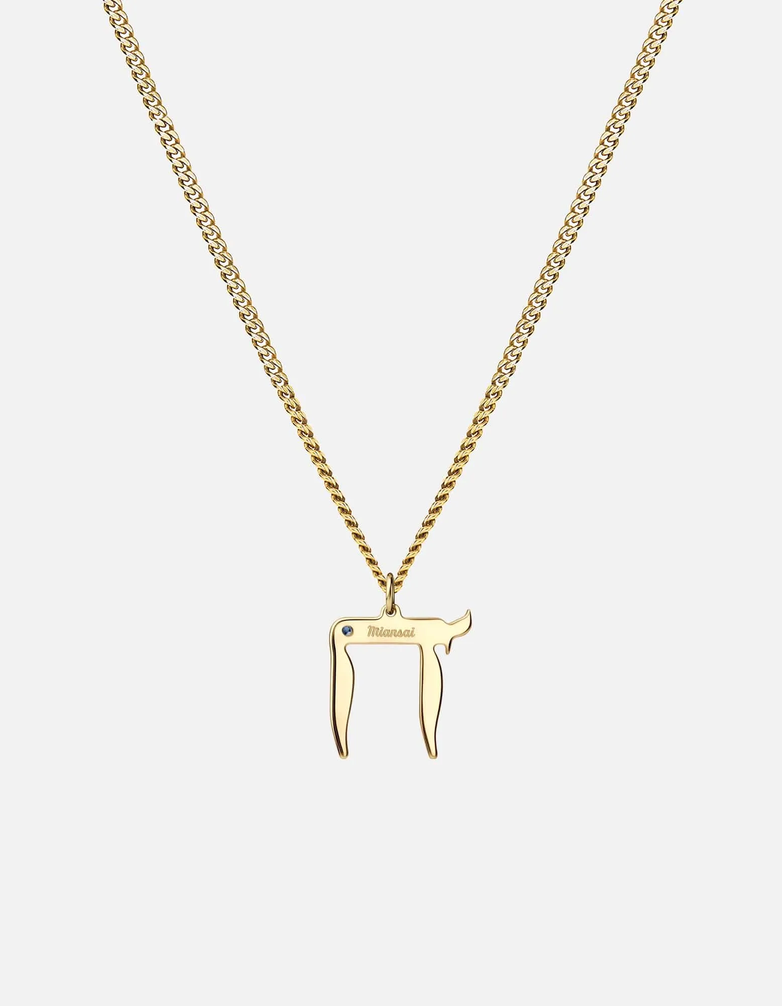 Chai Necklace, Gold Vermeil/Sapphire sold by Miansai product image thumbnail 2