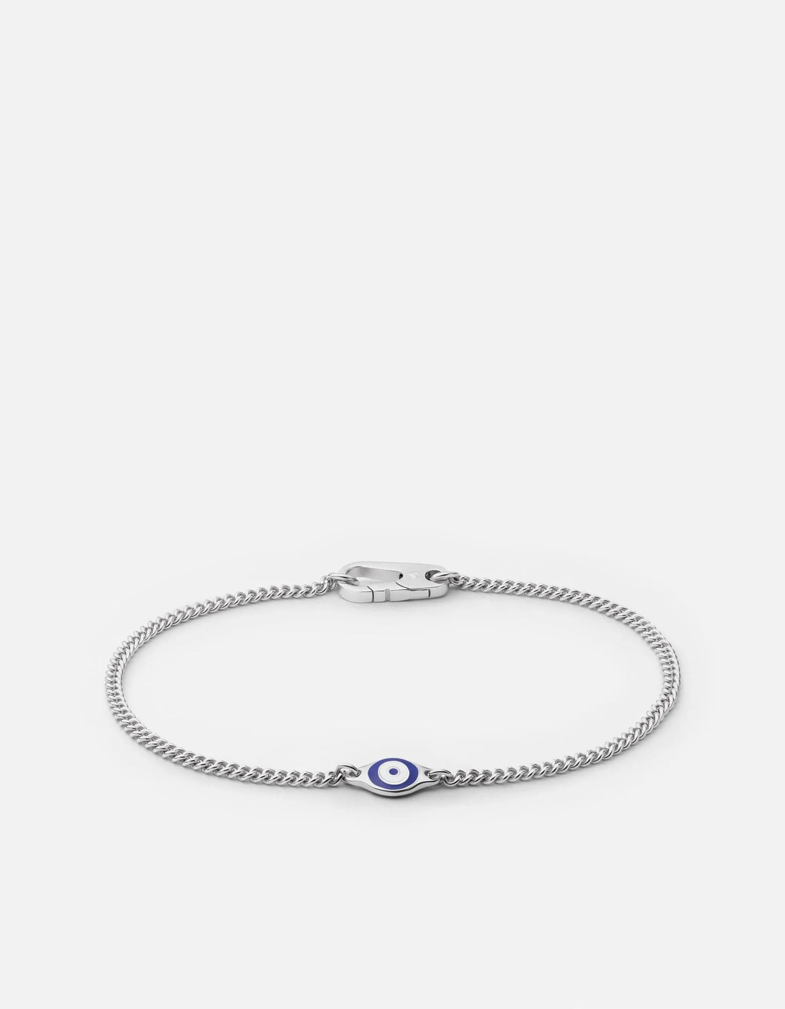 Single Blue Eye Bracelet, Sterling Silver sold by Miansai