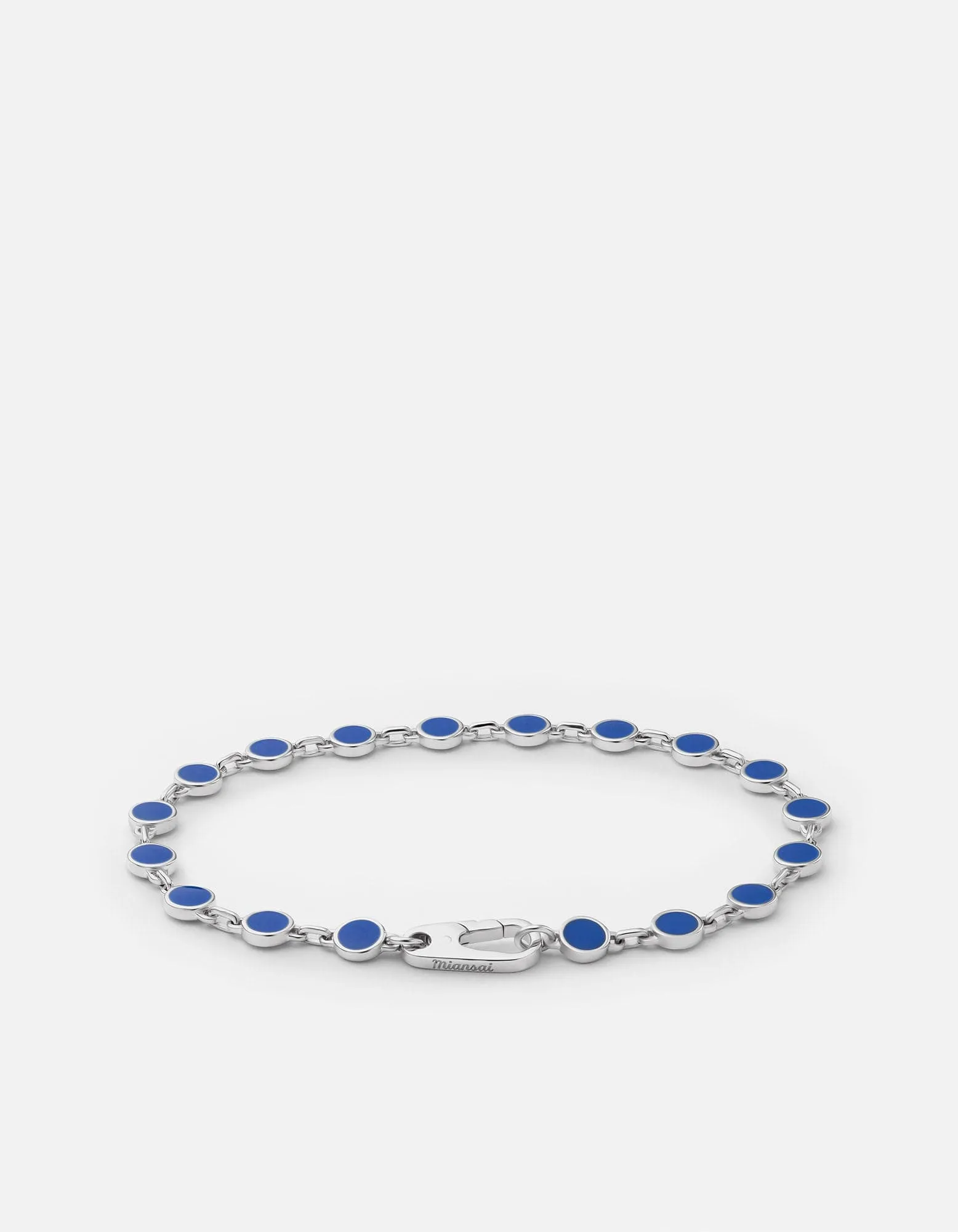 Oz Link Bracelet, Sterling Silver/Blue sold by Miansai product image thumbnail 2