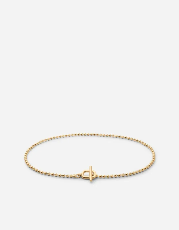 Orb 1.5mm Chain Bracelet, Gold Vermeil sold by Miansai