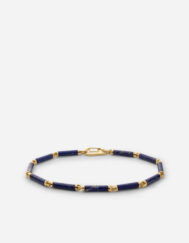 Akio Lapis Bracelet, Gold Vermeil sold by Miansai