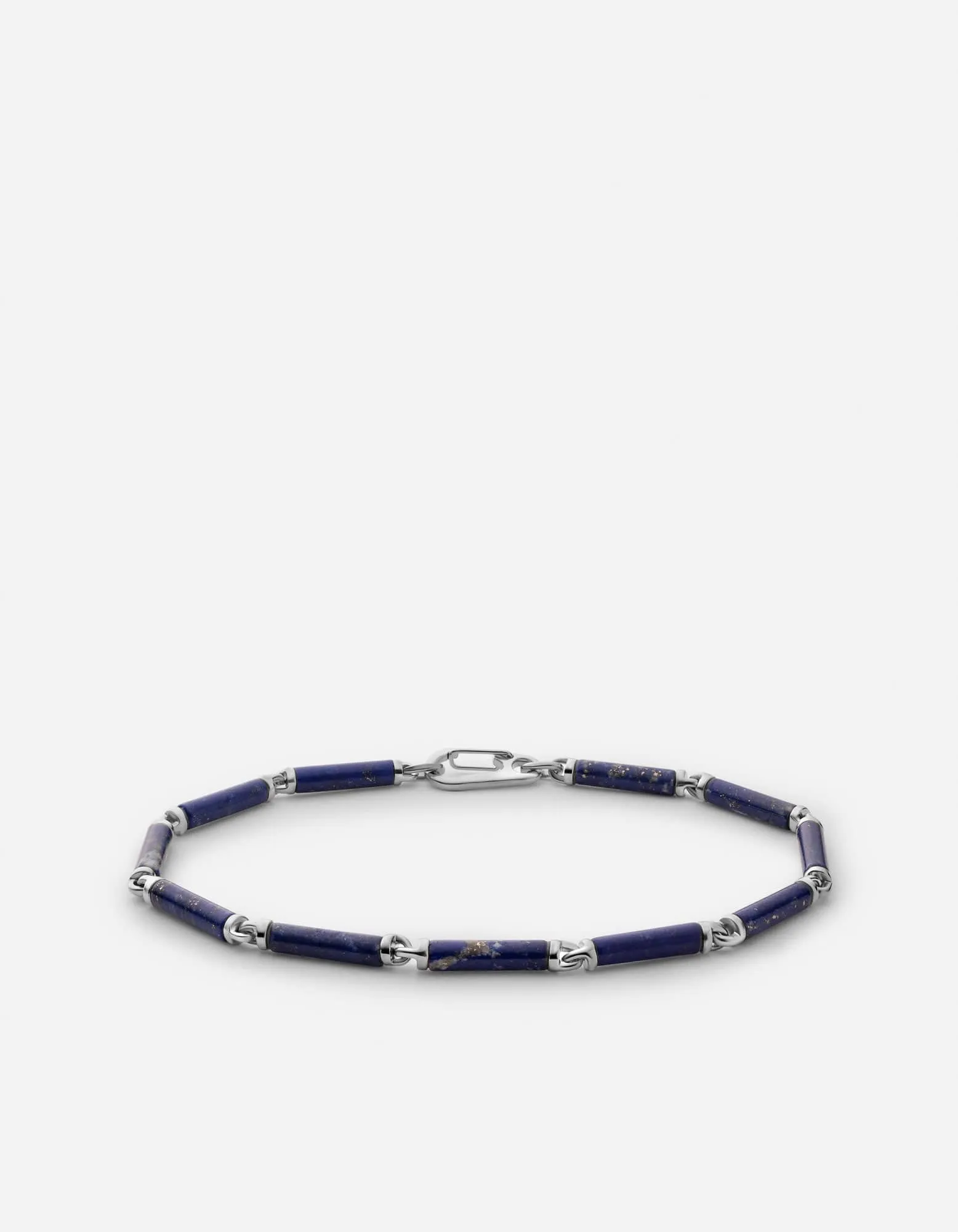 Akio Lapis Bracelet, Sterling Silver sold by Miansai