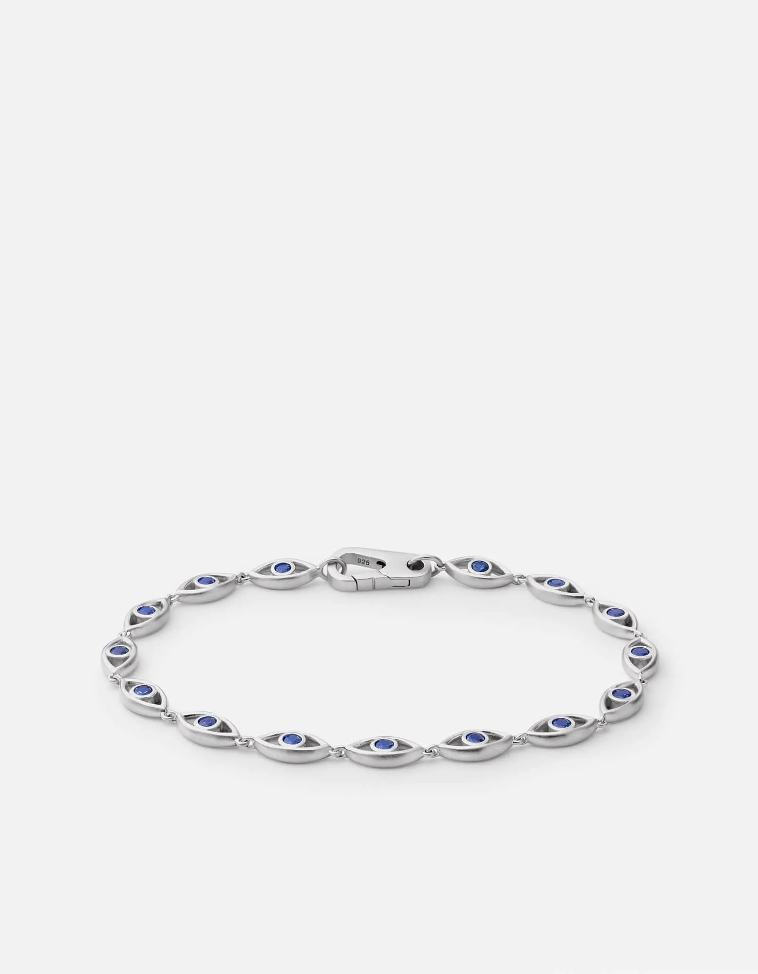 Evil Eye Bracelet, Sterling Silver/Spinels sold by Miansai
