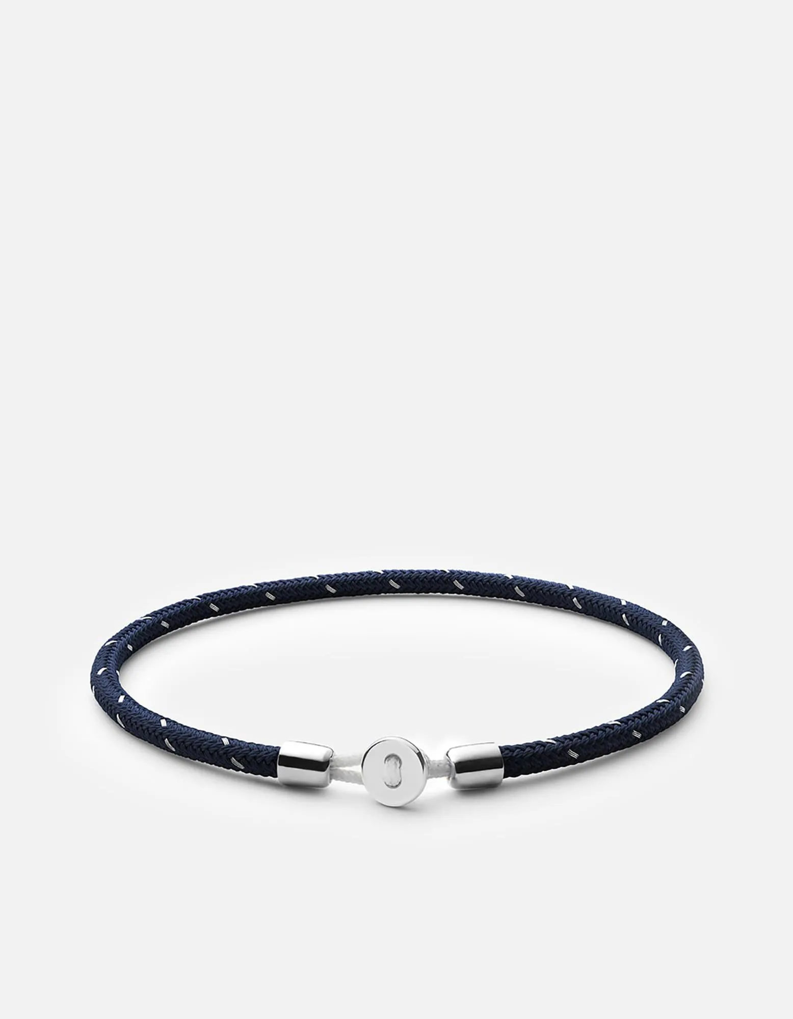 Nexus Rope Bracelet, Sterling Silver / Navy/Steel sold by Miansai product image thumbnail 3