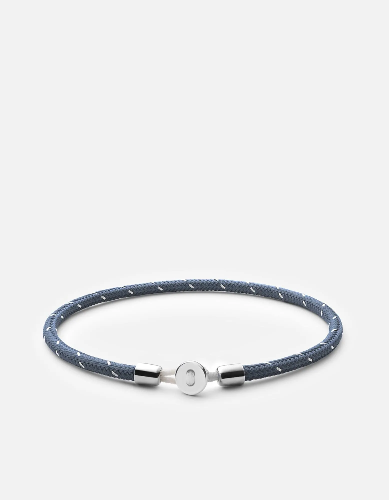 Nexus Rope Bracelet, Sterling Silver / Navy/Steel sold by Miansai product image thumbnail 5