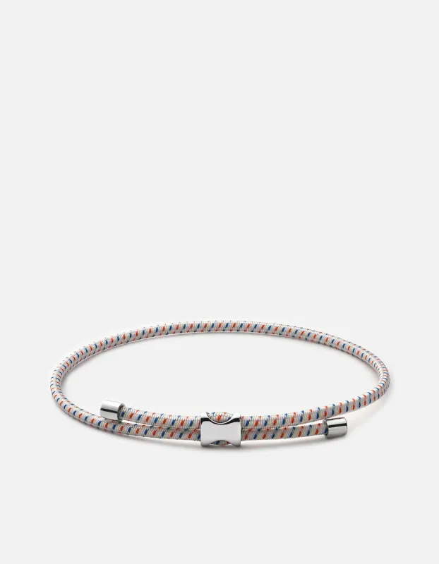 Orson Pull Bungee Rope Bracelet, Sterling Silver / Off-White sold by Miansai