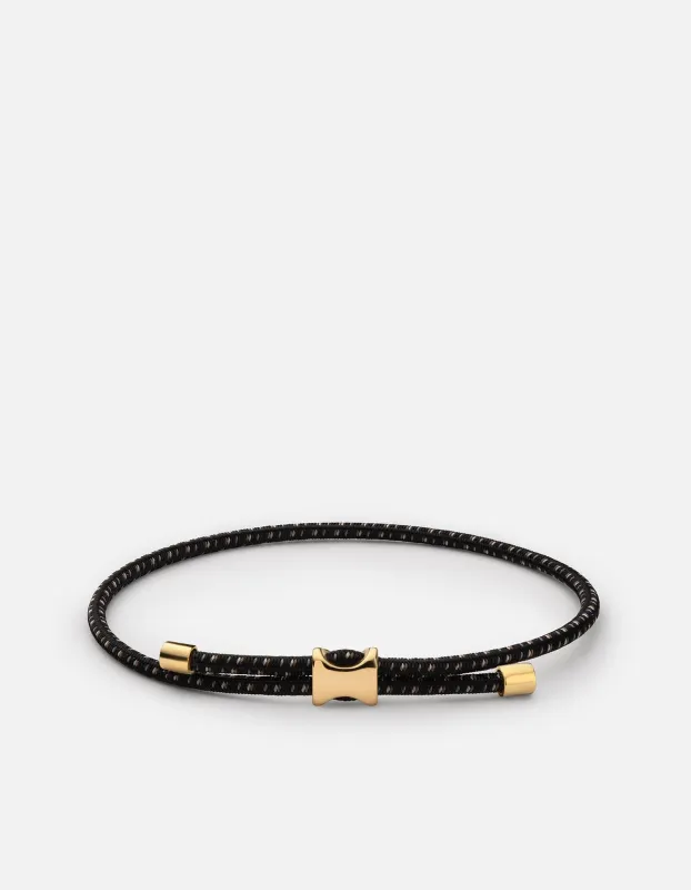 Orson Pull Bungee Rope Bracelet, Gold Vermeil sold by Miansai