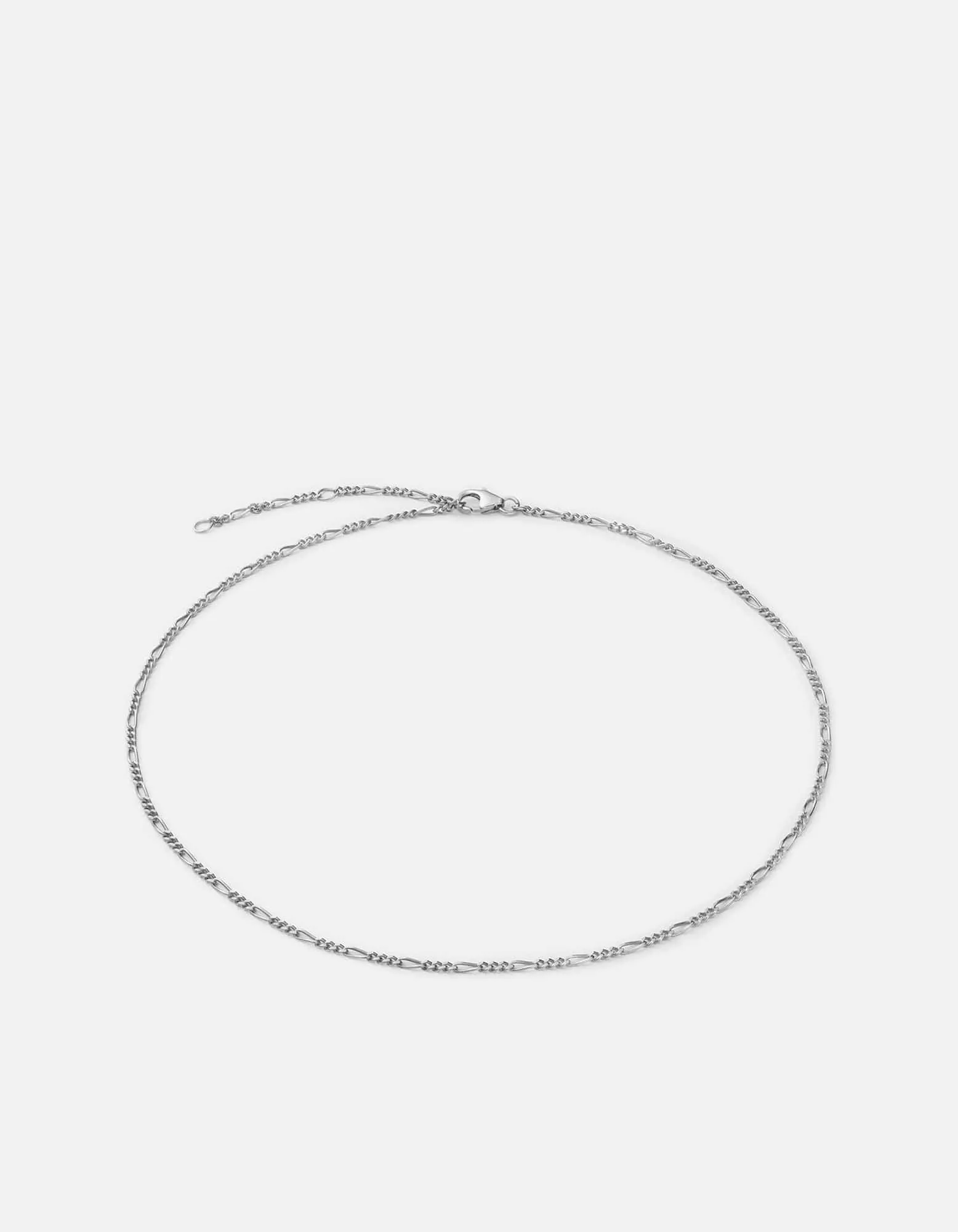 3mm Figaro Chain Choker, Sterling Silver sold by Miansai
