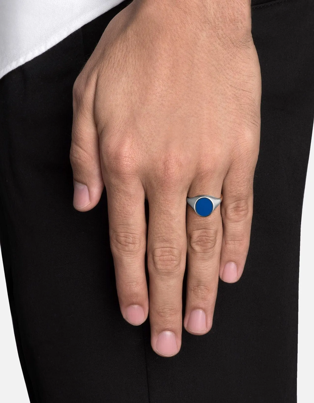 Heritage Ring, Sterling Silver/Blue sold by Miansai product image thumbnail 3