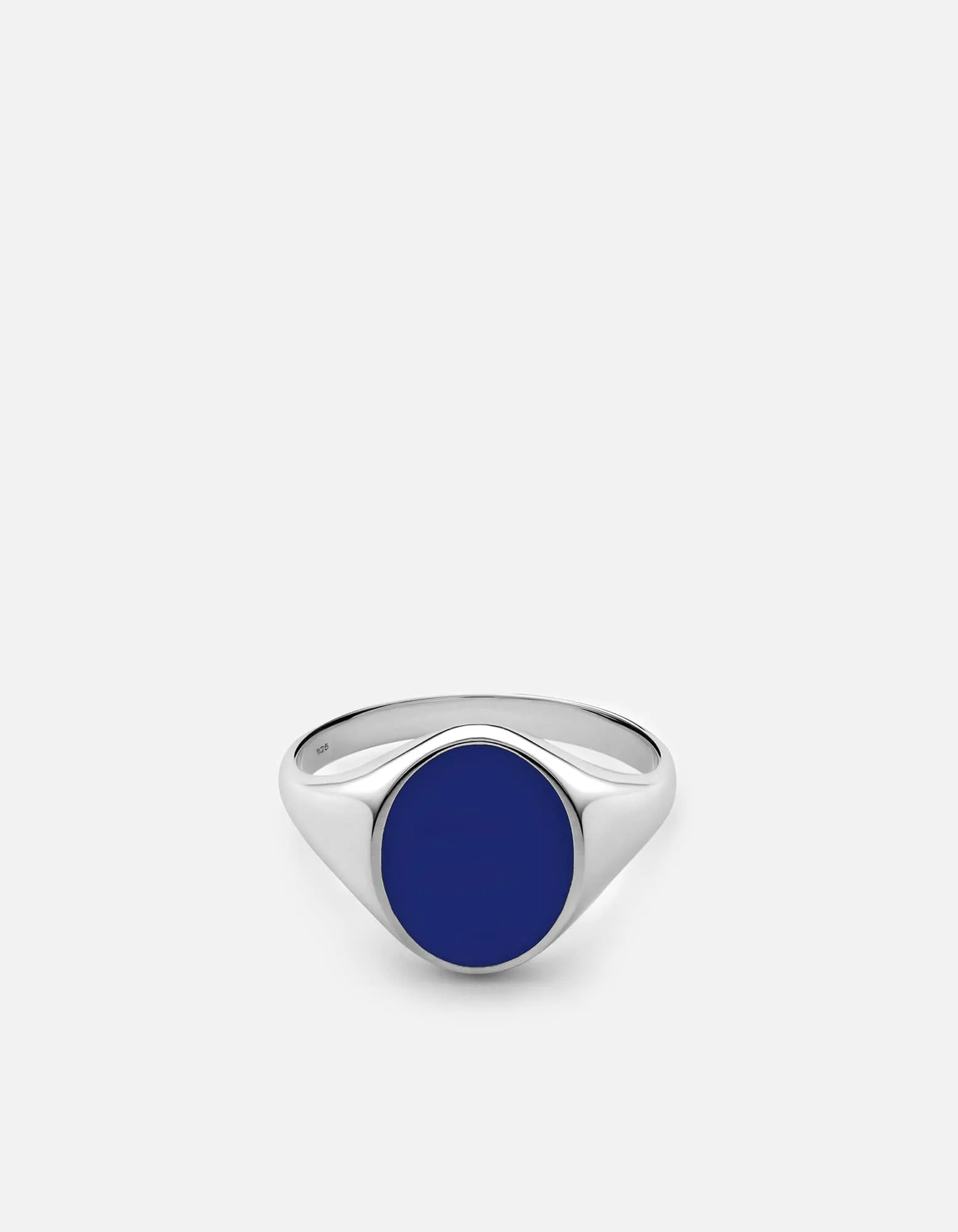 Heritage Ring, Sterling Silver/Blue sold by Miansai