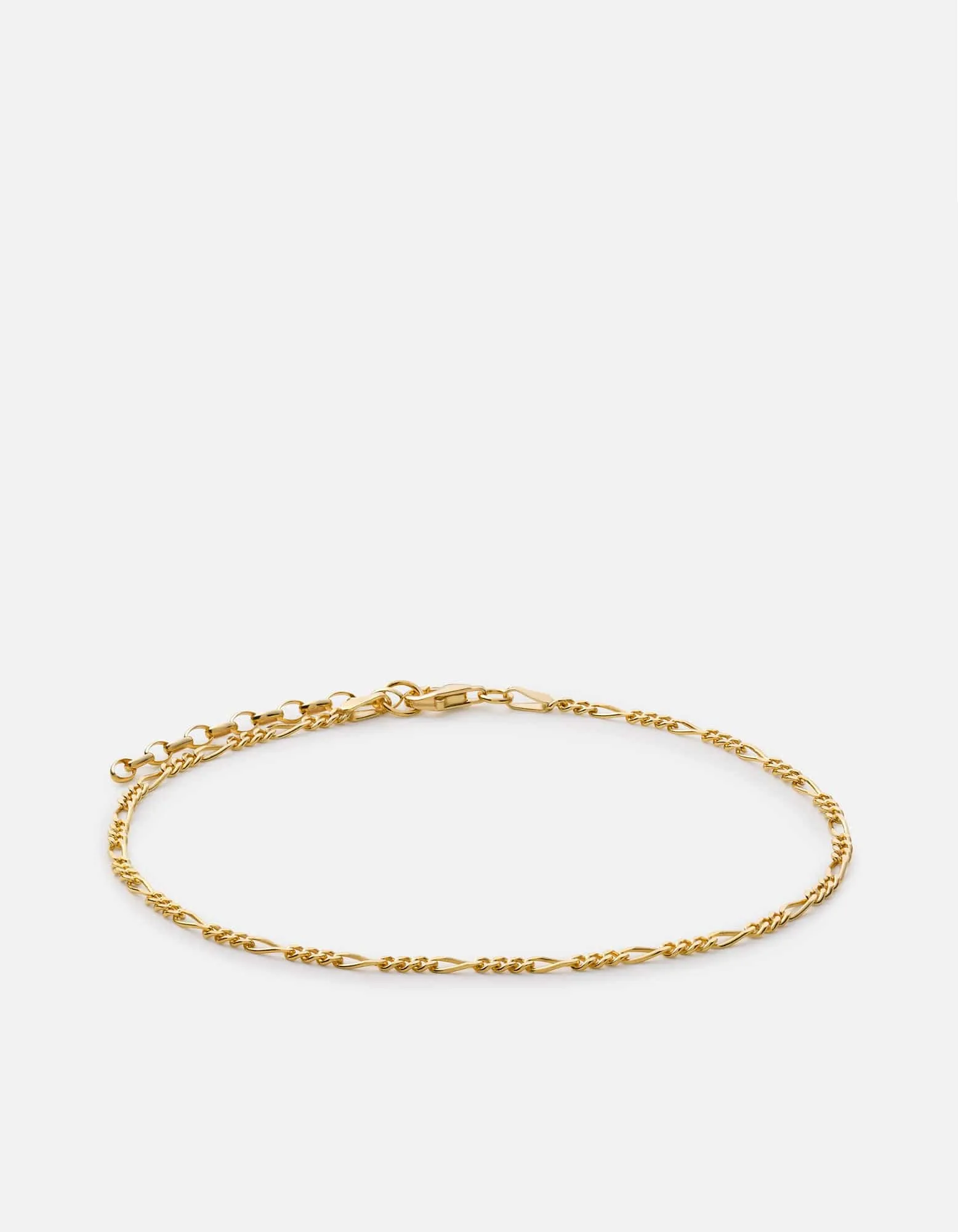 Figaro Chain Anklet, Gold Vermeil sold by Miansai