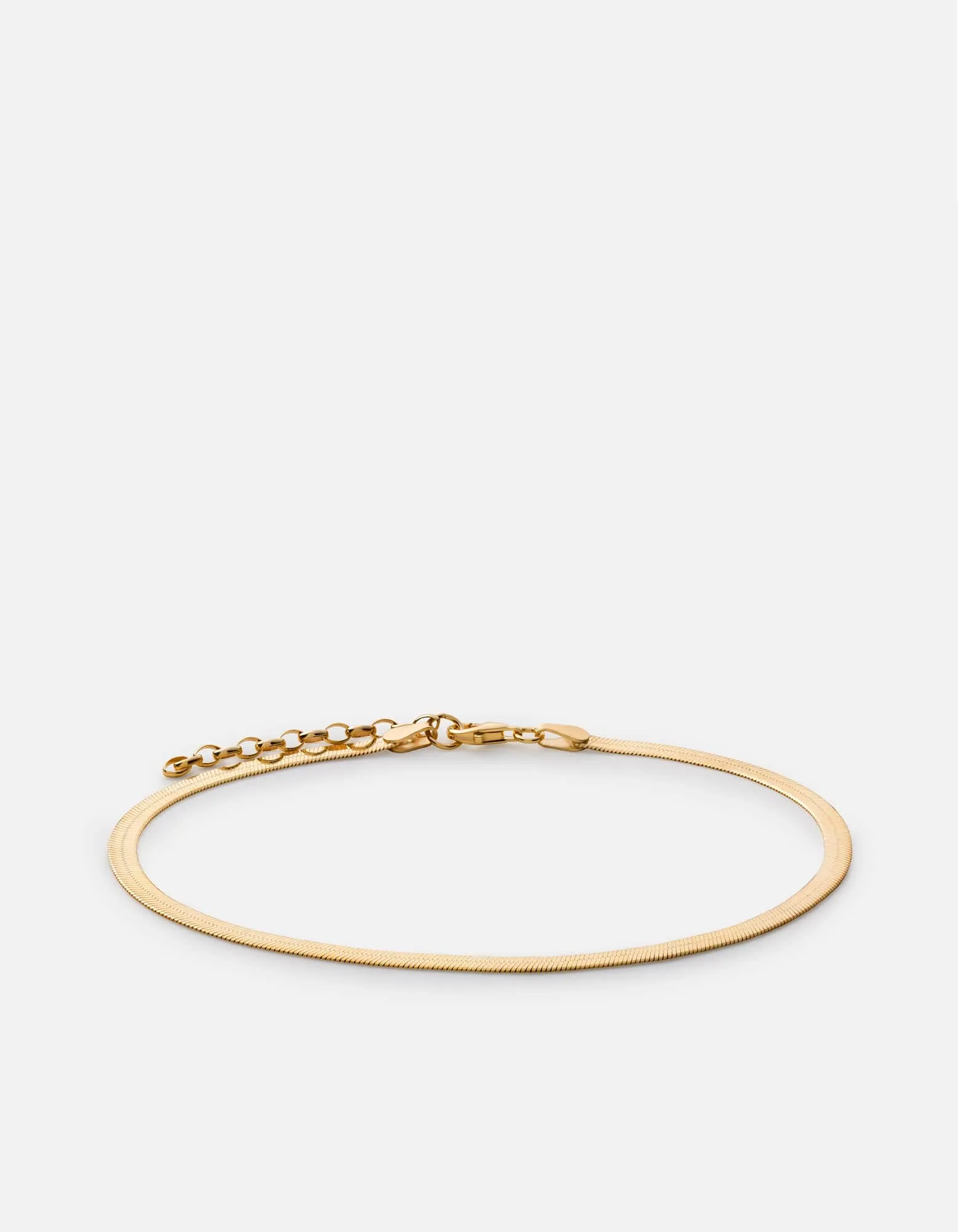 Herringbone Anklet, Gold Vermeil sold by Miansai