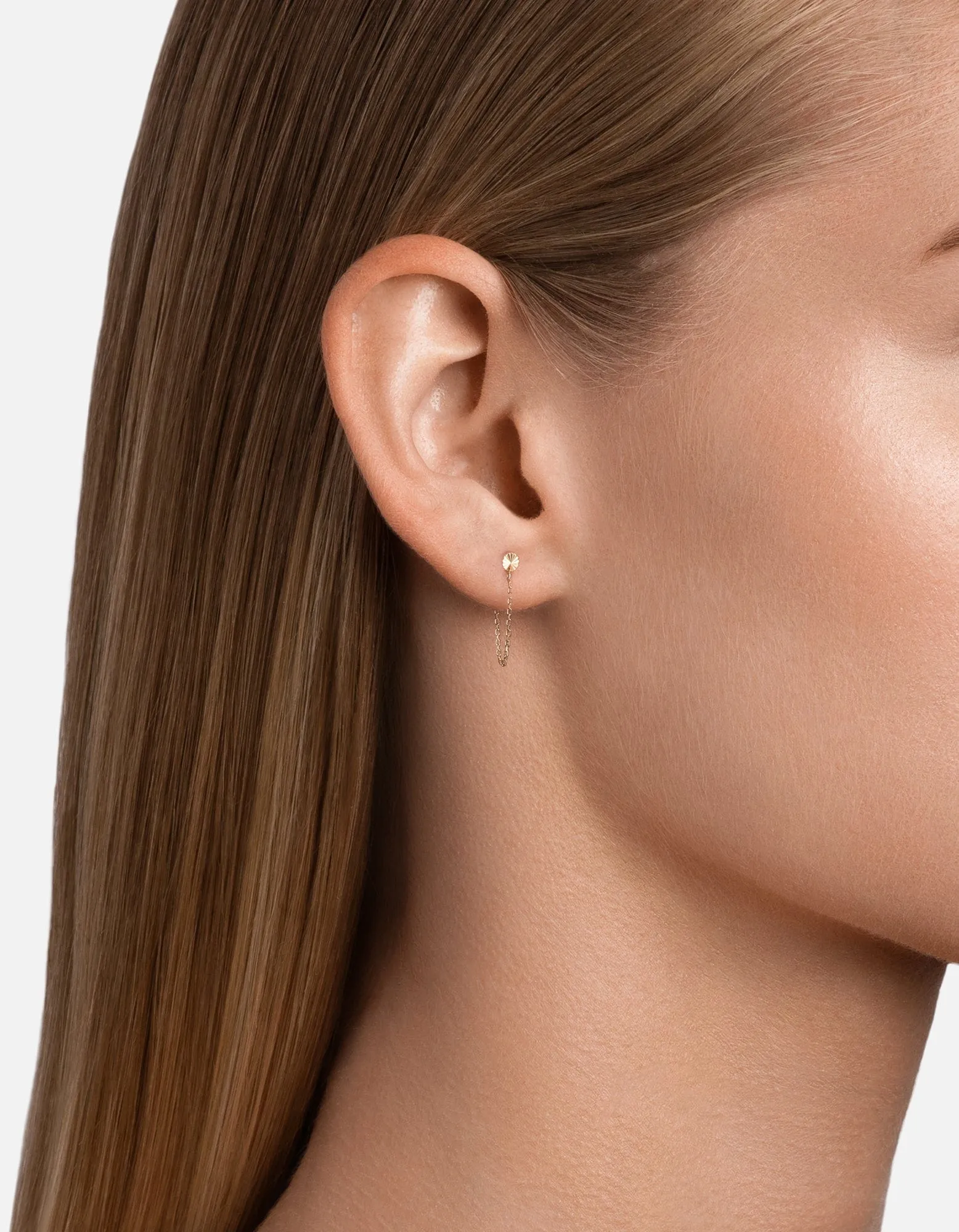 Soleil Chain Earrings, 14k Gold sold by Miansai product image thumbnail 2