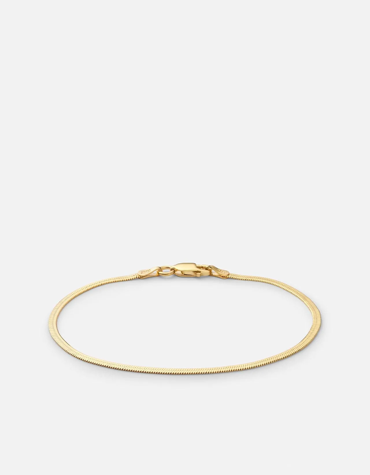 1.7mm Herringbone Bracelet, Gold Vermeil sold by Miansai