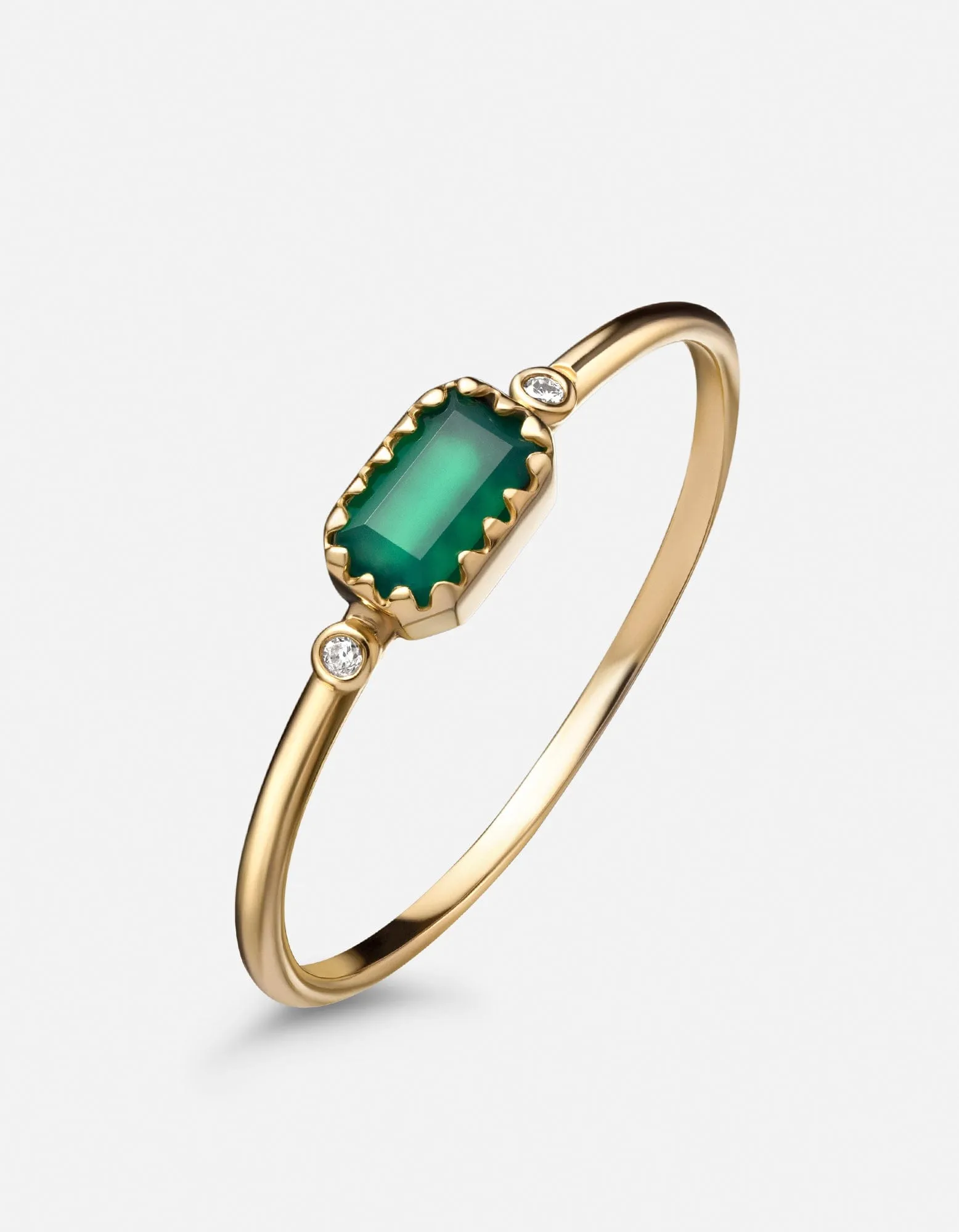 Inari Chalcedony Ring, 14k Gold Pavé sold by Miansai product image thumbnail 3