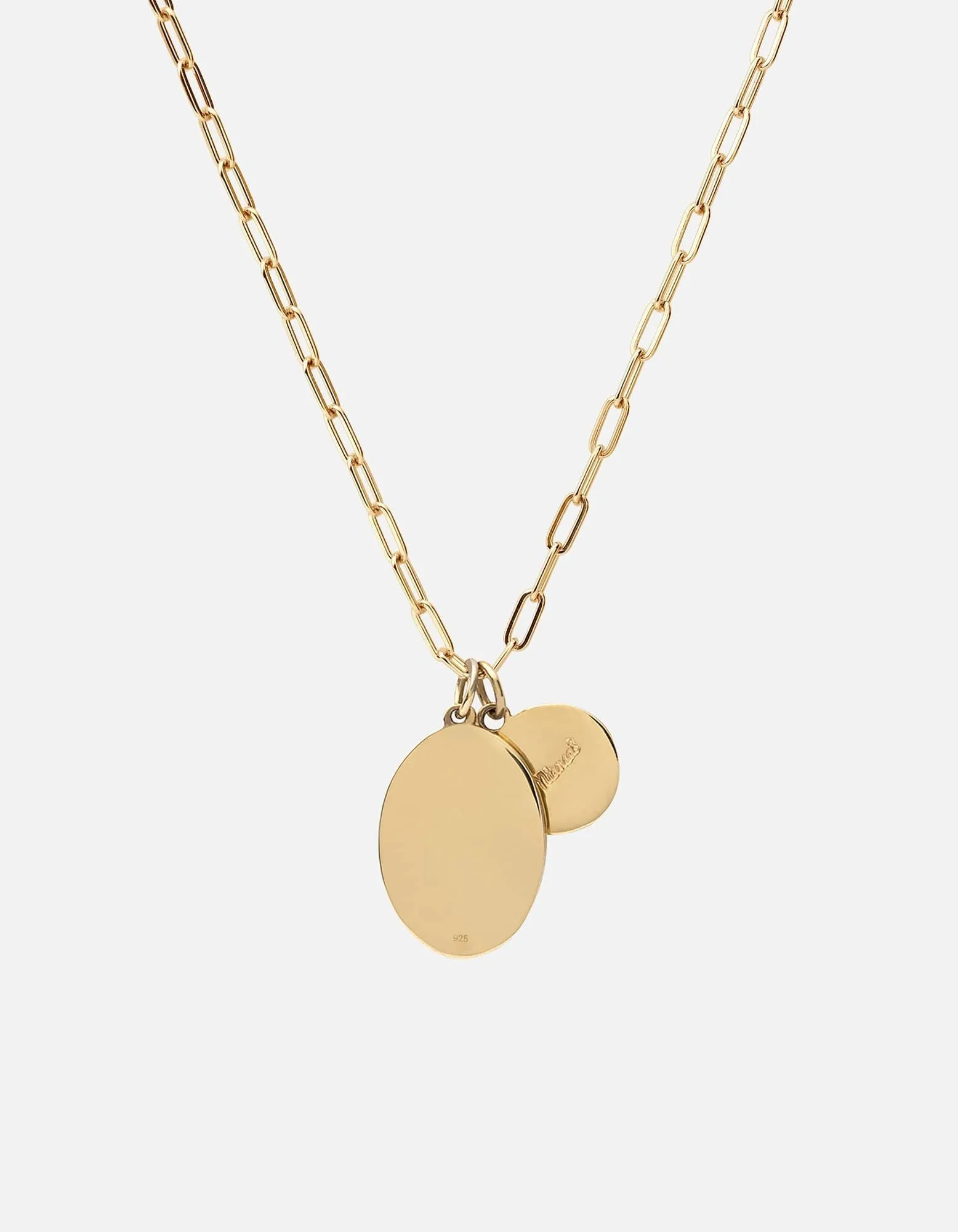 Mini Dove Cable Chain Necklace, Gold Vermeil/Teal sold by Miansai product image thumbnail 2