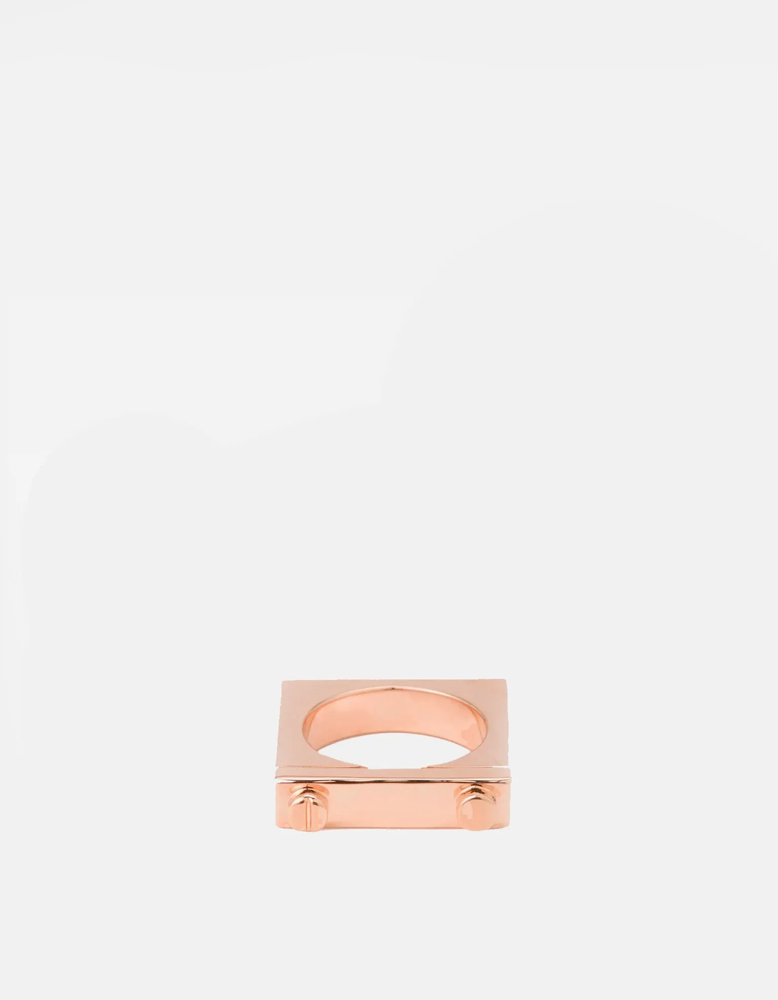 Squared Ring, Rose Plated sold by Miansai