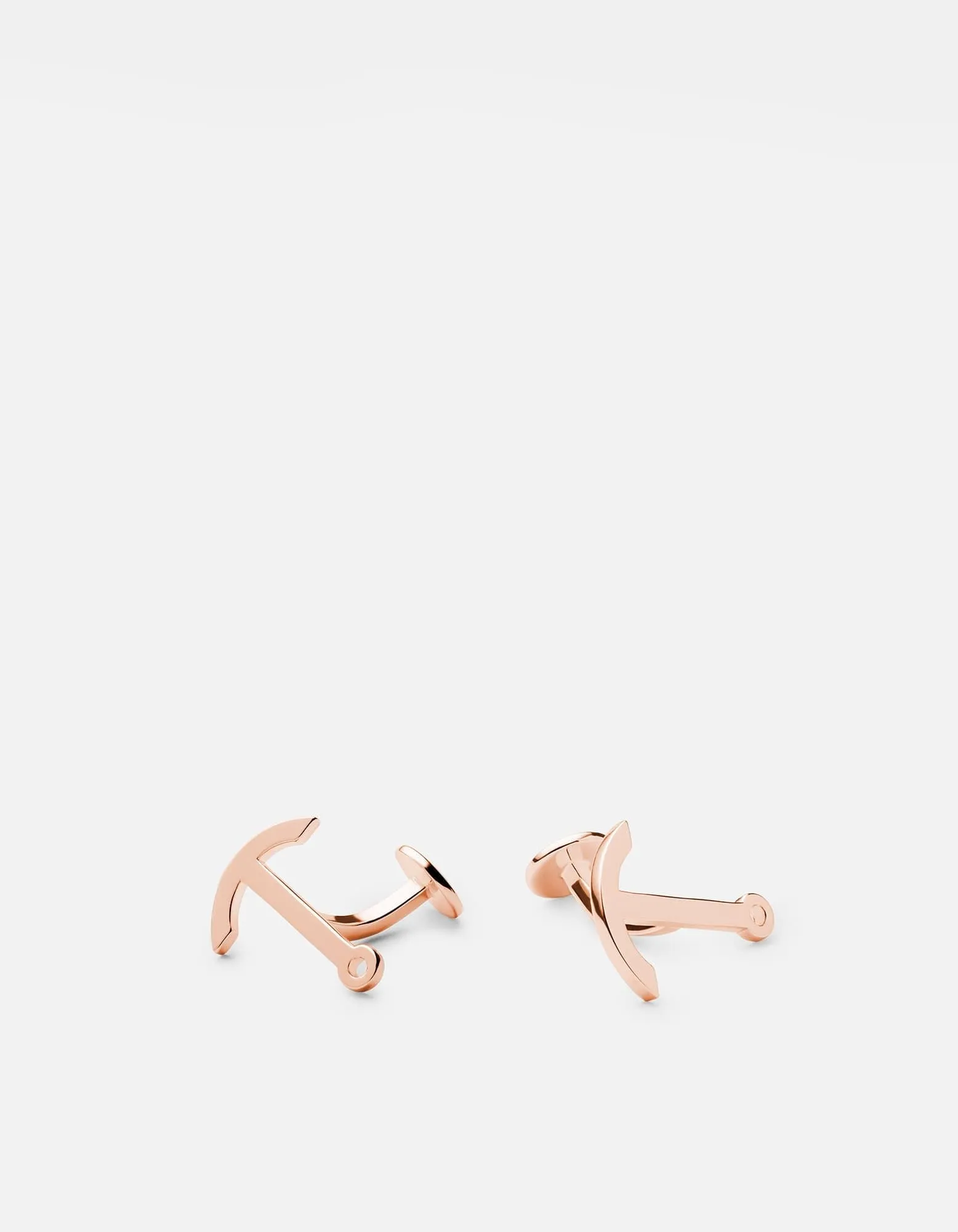Modern Anchor Cufflink, Rose Plated sold by Miansai