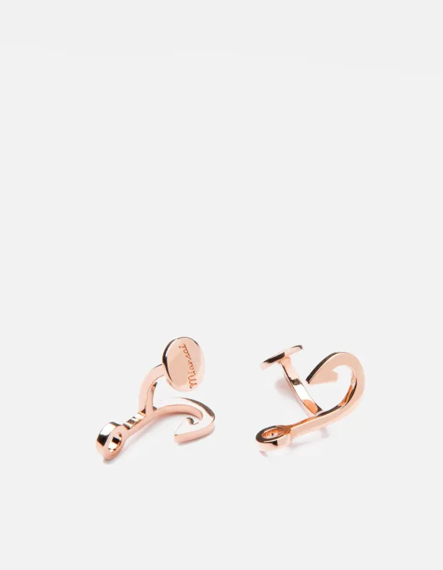 Hook Cufflink, Rose Plated made by Miansai