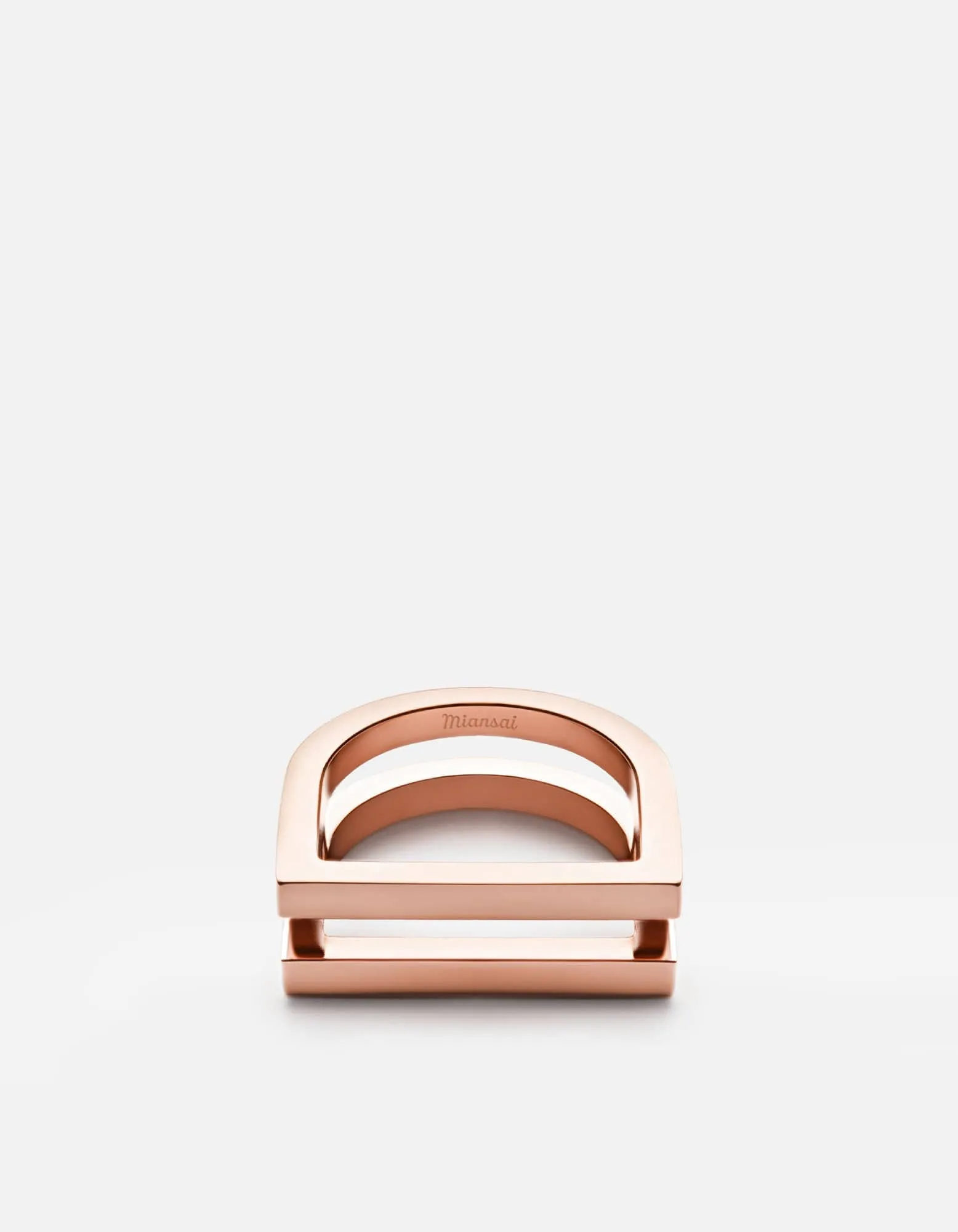 Square Bar Ring, Rose sold by Miansai