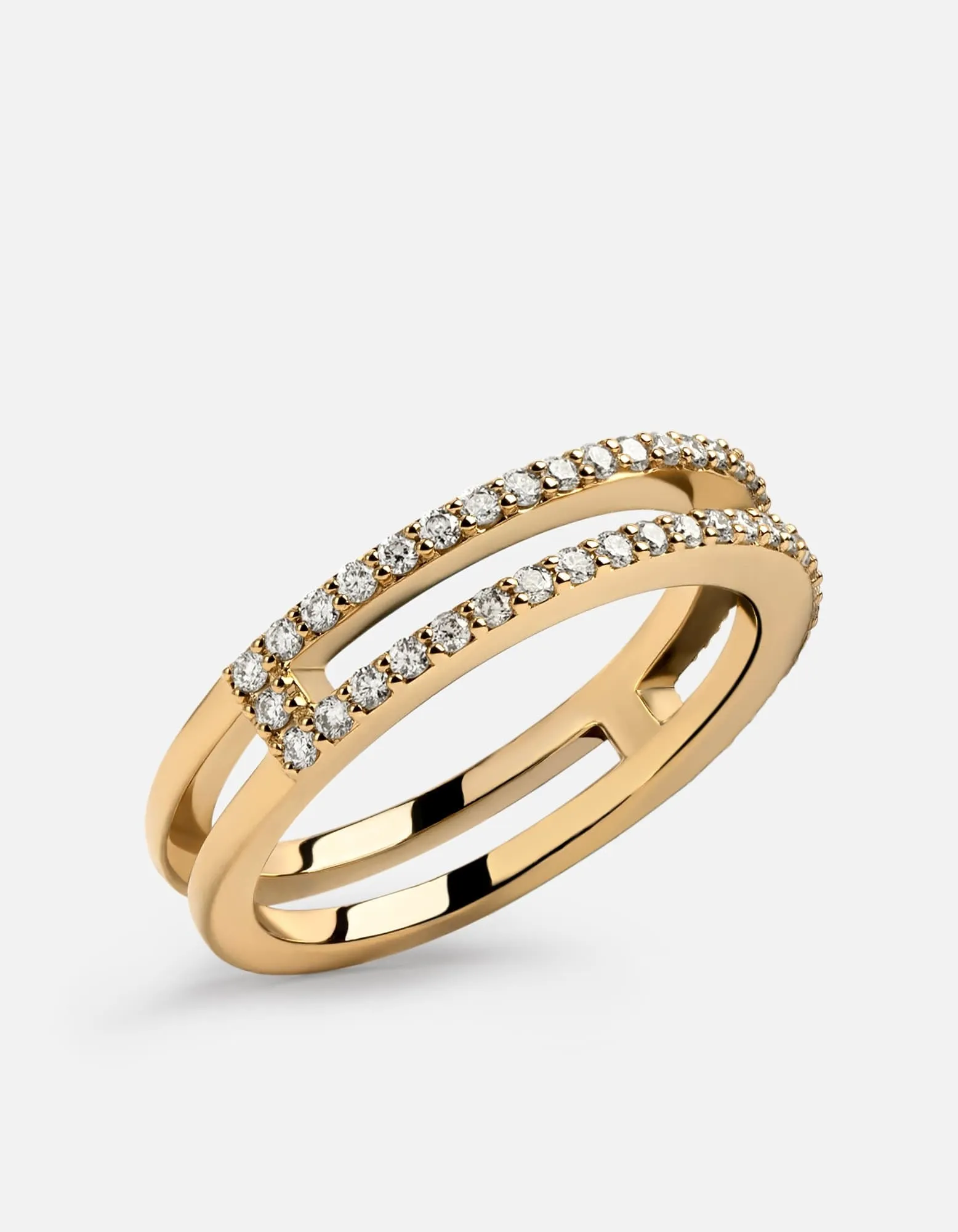 Split Layer Ring, 14k Gold Pavé sold by Miansai product image thumbnail 2