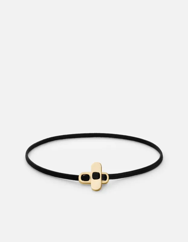 Metric 2.5mm Rope Bracelet, Gold Vermeil/Black sold by Miansai