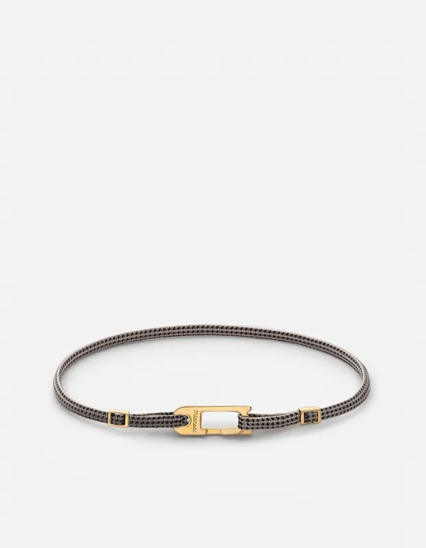 Annex Pull Bracelet, Gold Vermeil/Sand/Black sold by Miansai
