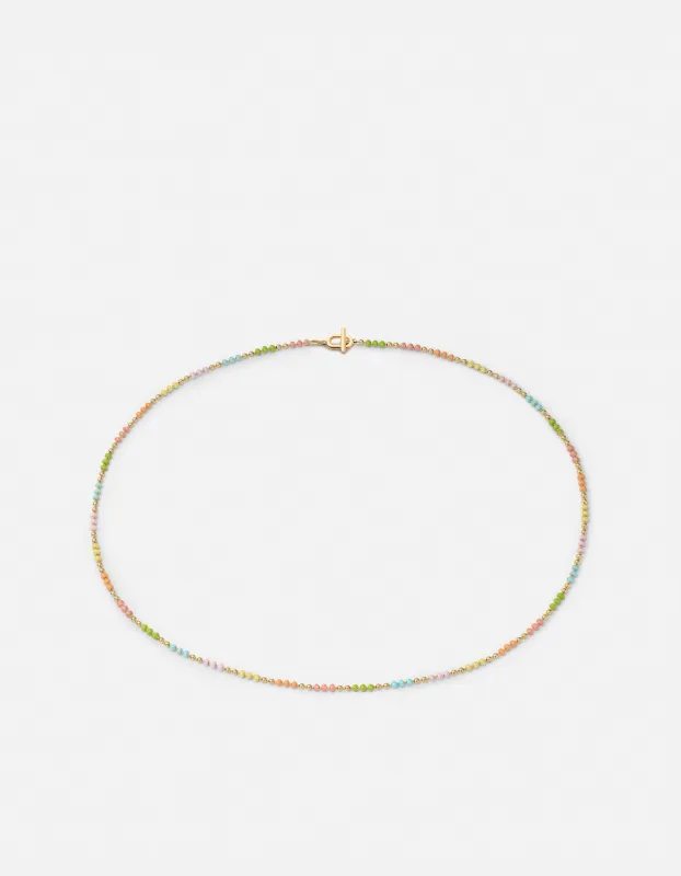 Orb 1.5mm Chain Choker, Gold Vermeil/Pastel sold by Miansai