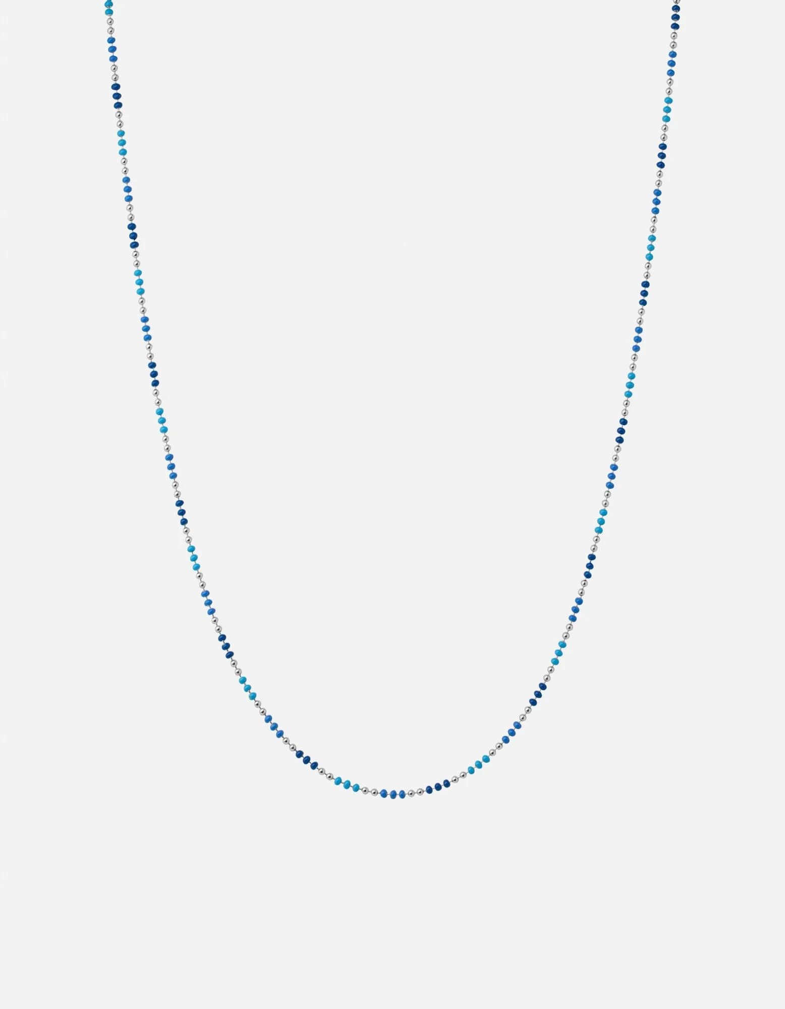 Orb 1.5mm Chain Necklace, Sterling Silver/Blue sold by Miansai product image thumbnail 2