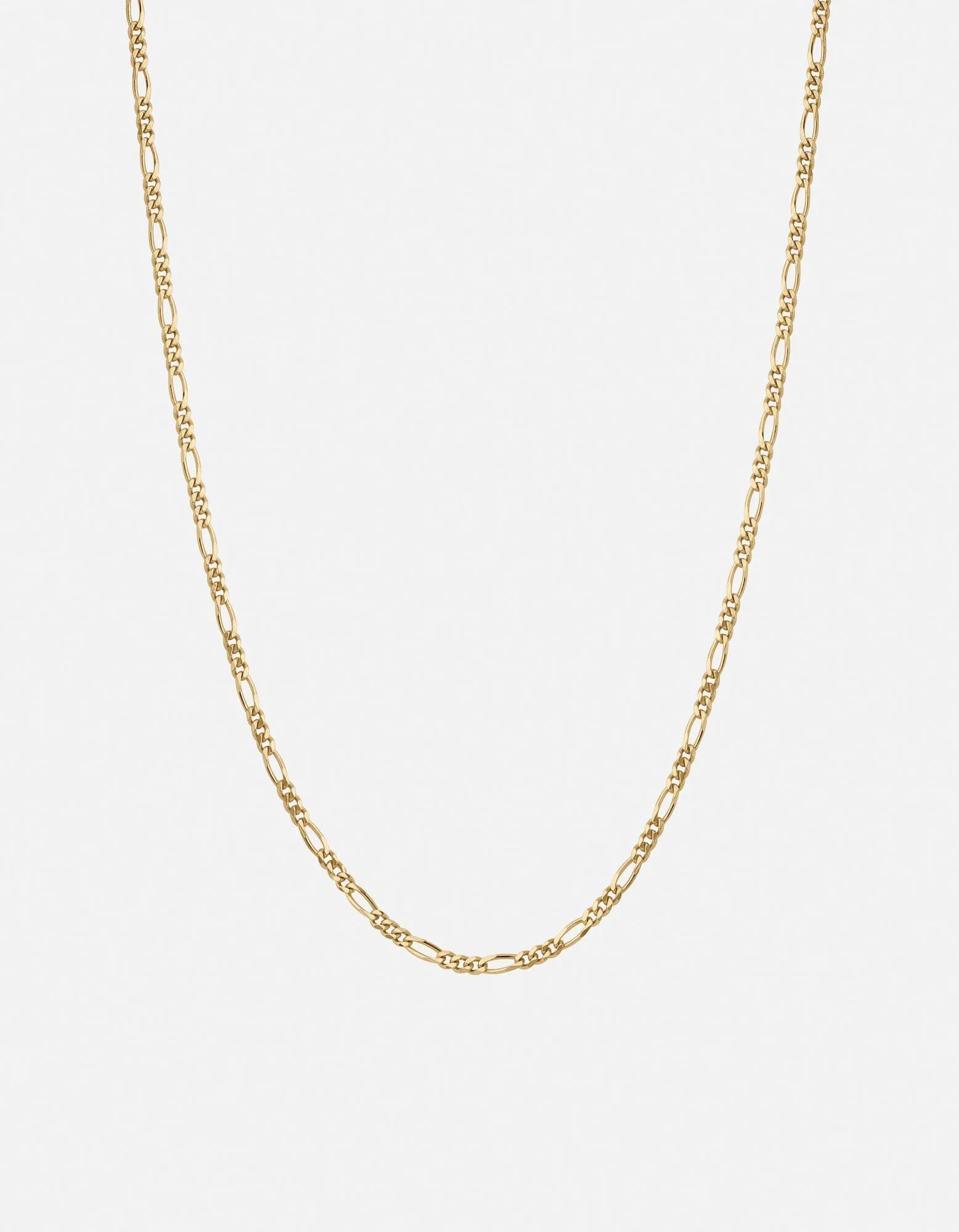 3mm Figaro Chain Necklace, Gold Vermeil sold by Miansai