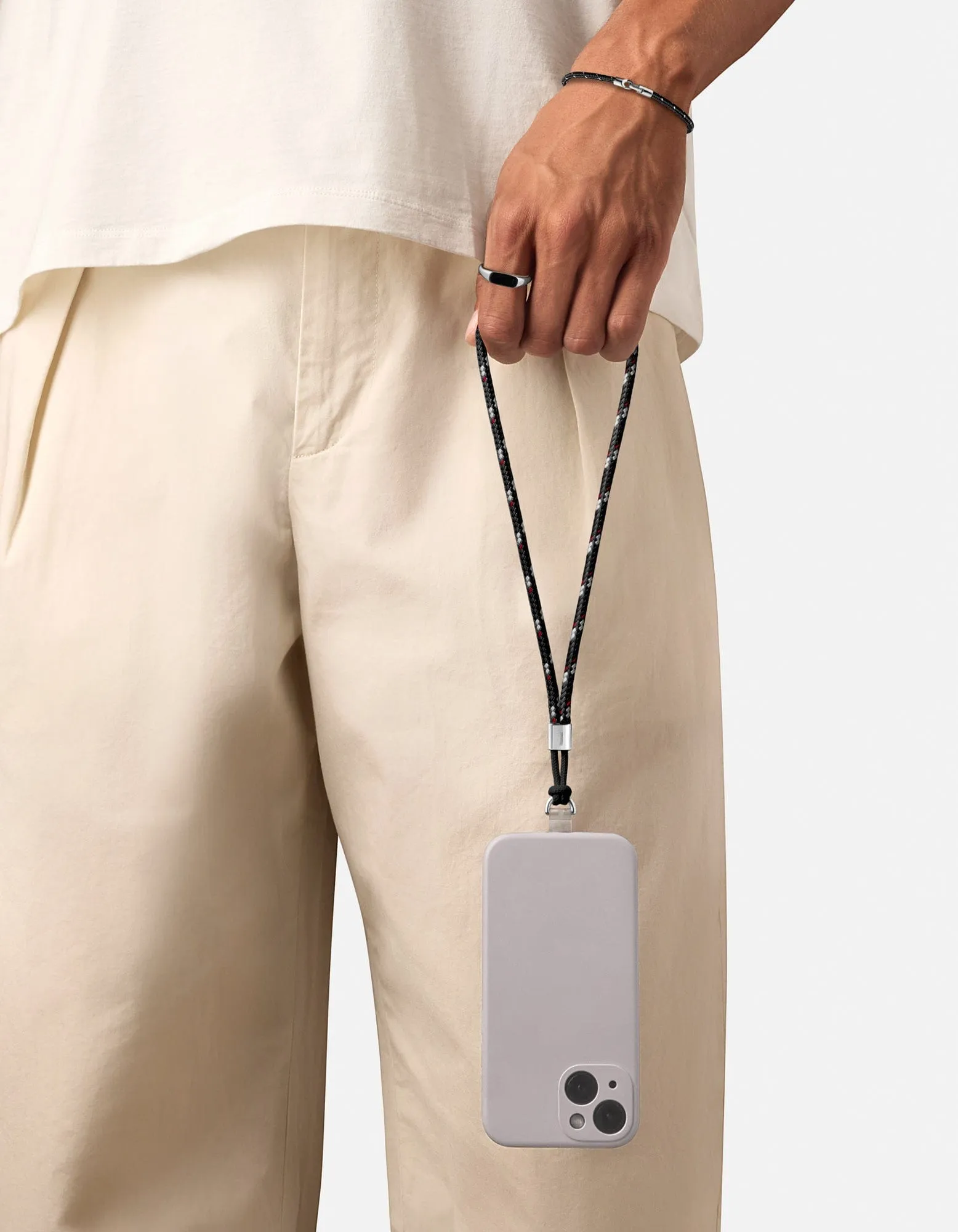 Rope Phone Strap, Sterling Silver/Black sold by Miansai product image thumbnail 3