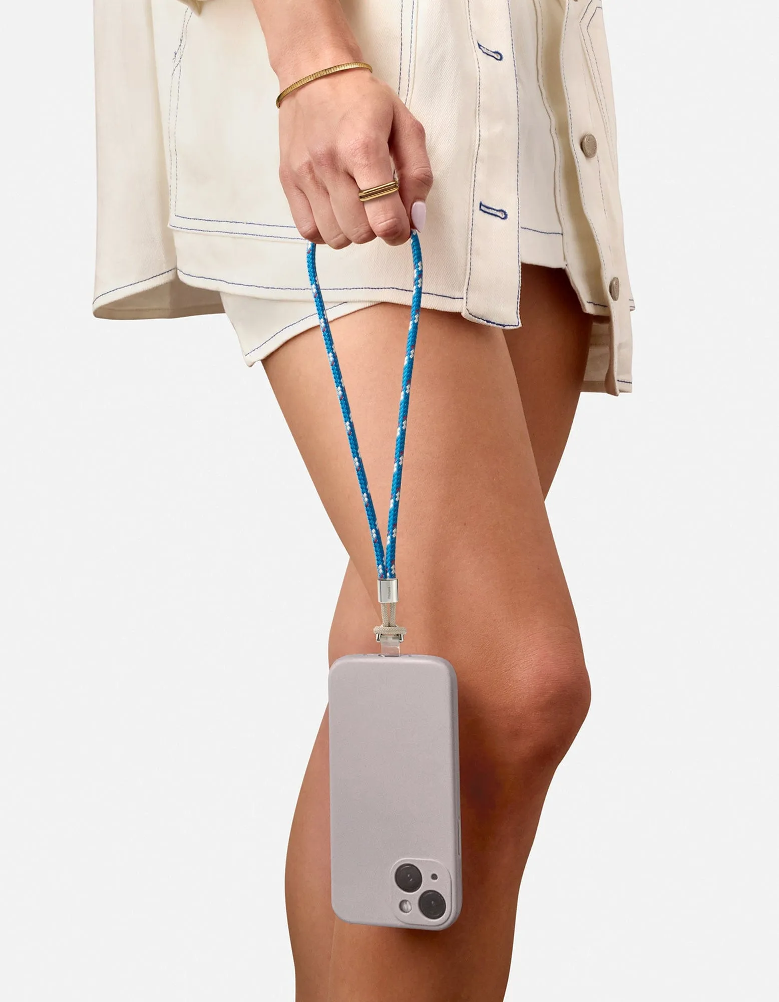 Rope Phone Strap, Sterling Silver/Blue sold by Miansai product image thumbnail 2