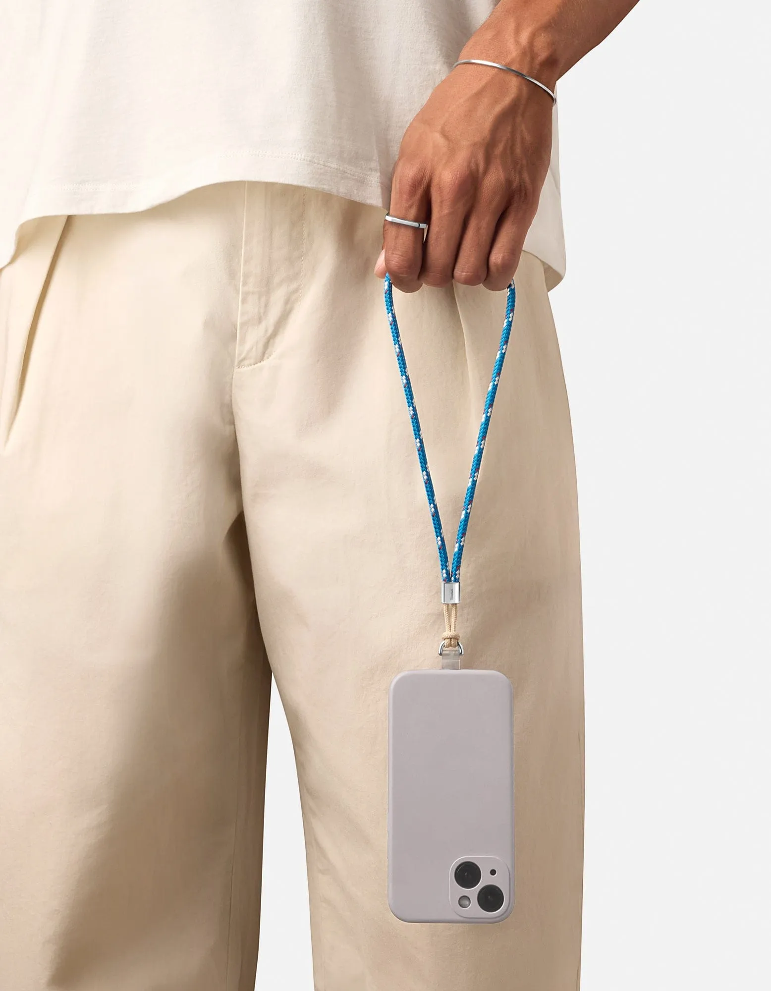 Rope Phone Strap, Sterling Silver/Blue sold by Miansai product image thumbnail 3