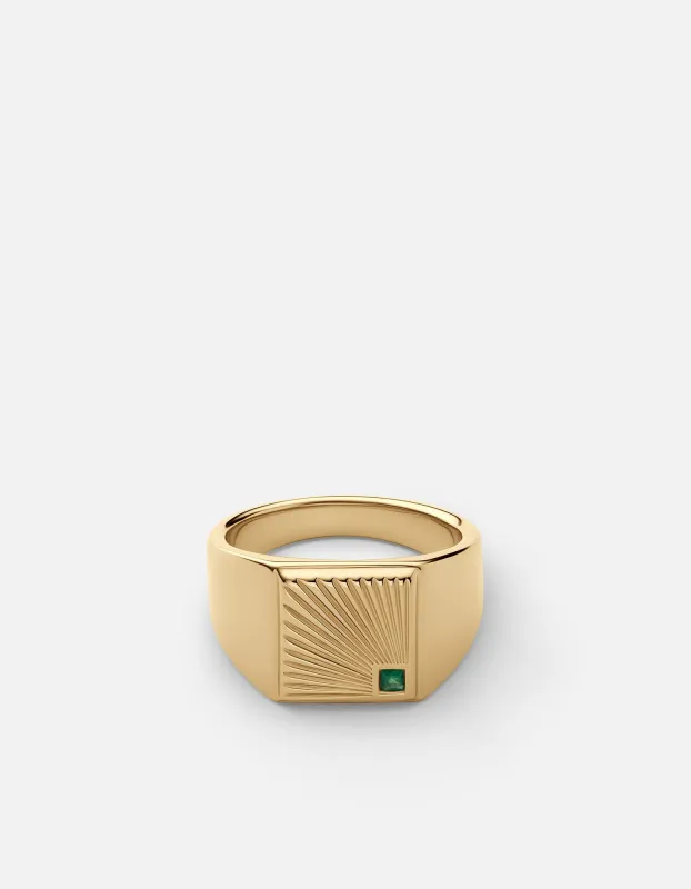 Luma Agate Ring, Gold Vermeil sold by Miansai