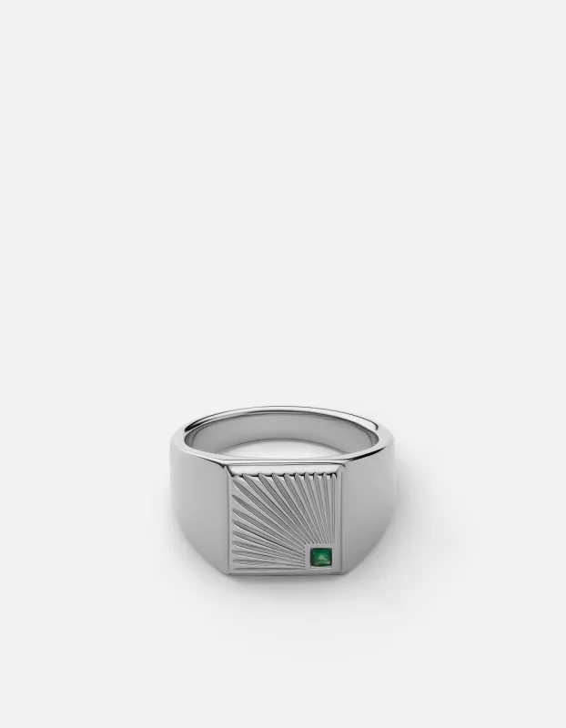 Luma Agate Ring, Sterling Silver sold by Miansai