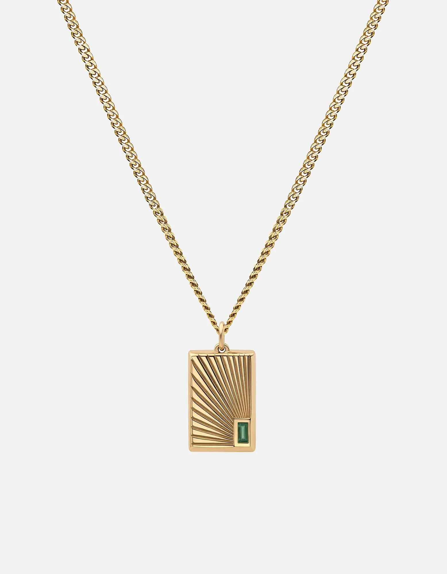 Luma Agate Pendant Necklace, Gold Vermeil sold by Miansai