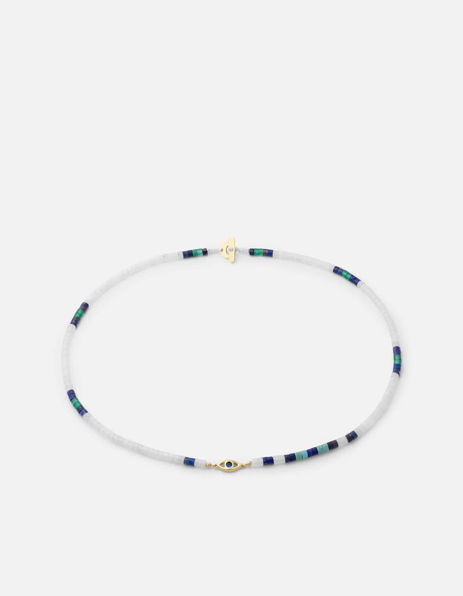 Evil Eye Beaded Choker, Gold Vermeil/Sapphire sold by Miansai