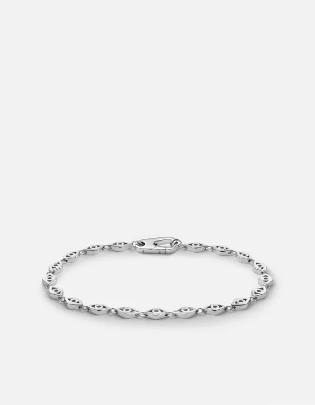 Mati Eye Chain Bracelet, Sterling Silver sold by Miansai