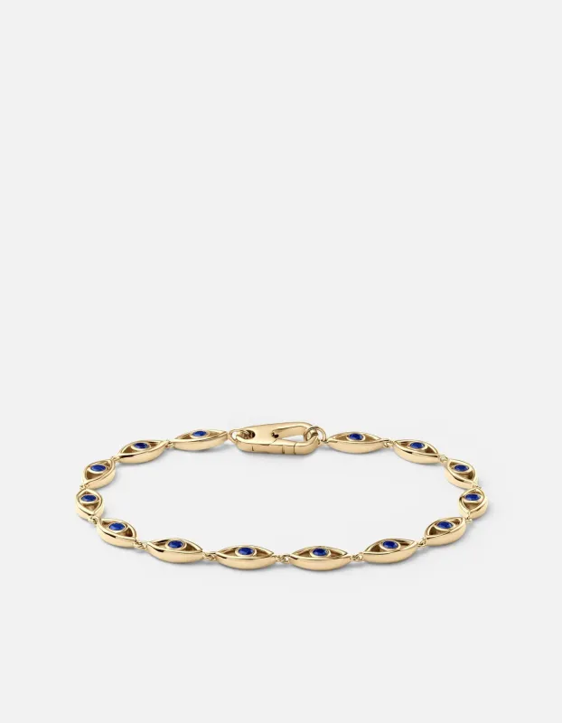 Evil Eye Bracelet, Gold Vermeil/Spinels sold by Miansai