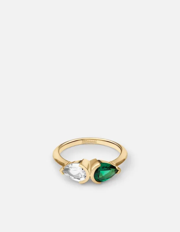 Katana Topaz & Spinel Stone Ring, Gold Vermeil made by Miansai